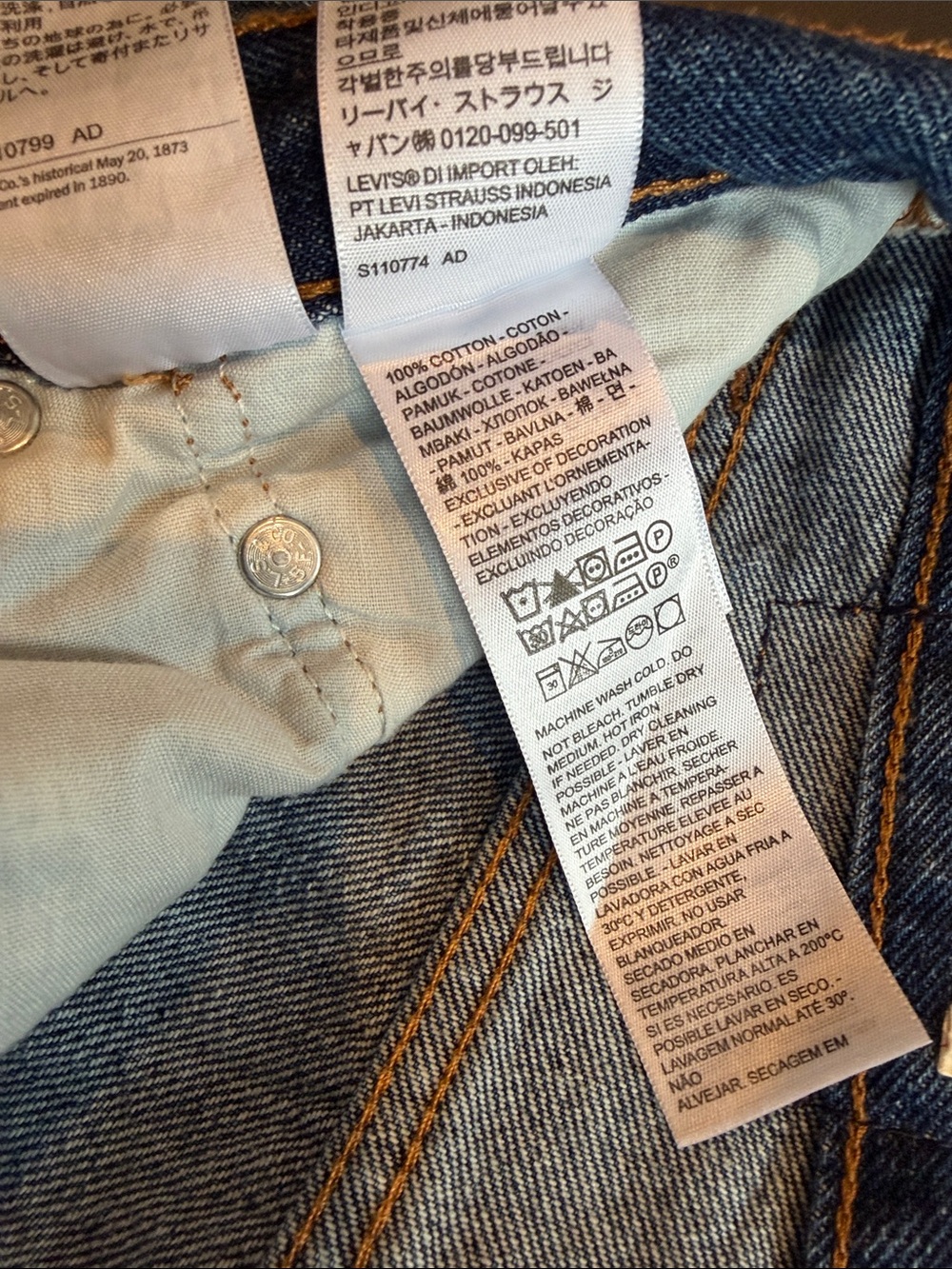 Levi's 501 Original Fit Premium Women’s Jeans Straight Leg Dark Wash 29x30 EUC - Picture 4 of 7